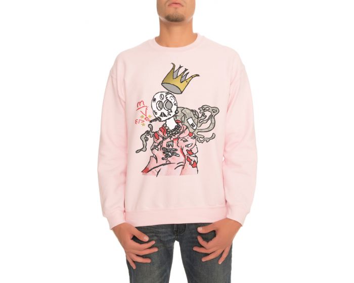 DIRTY BY SJAYY The King Gore 2 Crewneck Sweatshirt in Light Pink SV ...