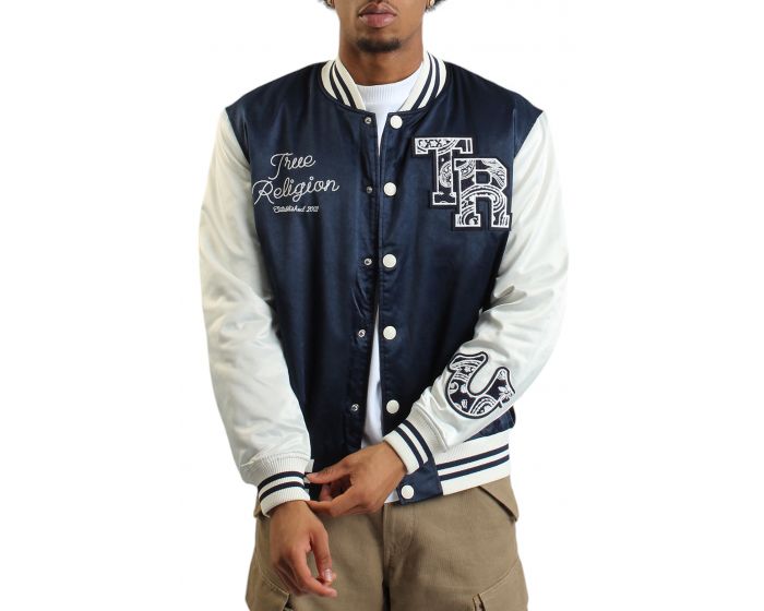 TRUE RELIGION Good Life Varsity Bomber Jacket 108132-4903 - Karmaloop
