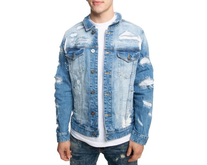 SMOKE RISE Julius Denim Jacket JJ20133-OCEABL - Karmaloop