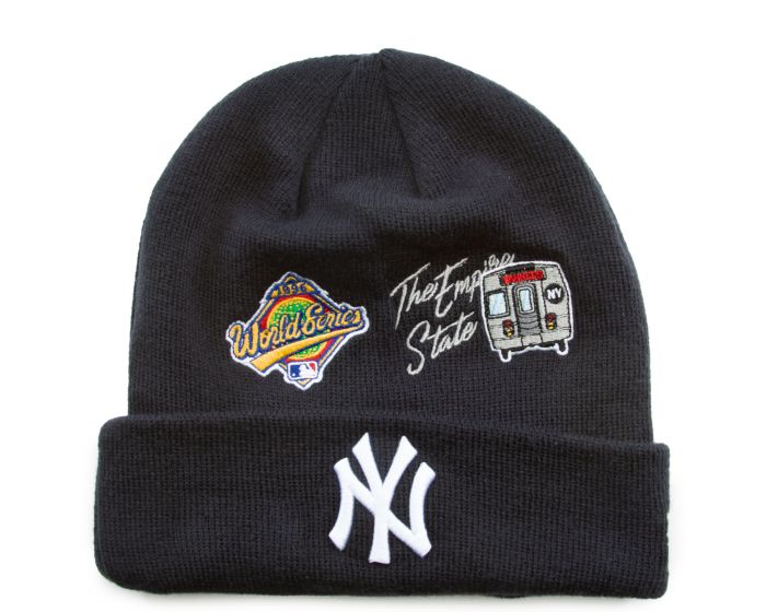 New York Pennant - Navy 2 Beanies Knit Hat New York Nyy Ny Yankees Vintage  Retro Baseball Bronx Bombers Yankees Logo Yankees Hat - AliExpress