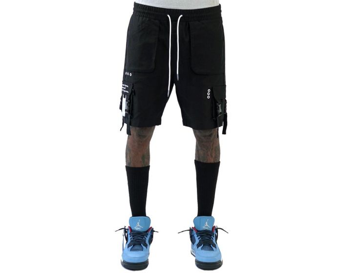 THE HIDEOUT CLOTHING Universal Energy Cargo Shorts HDTCLTHNGBB6C38