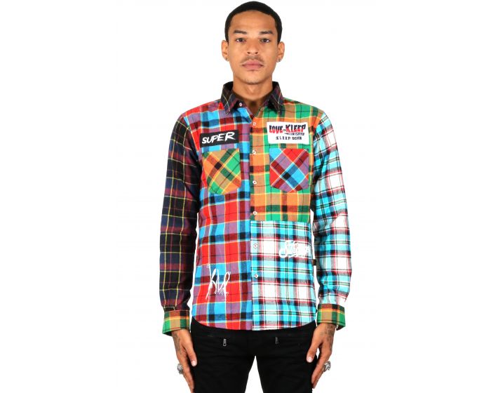 KLEEP APEX Men's premium flannel button down shirt KW-4900 - Karmaloop