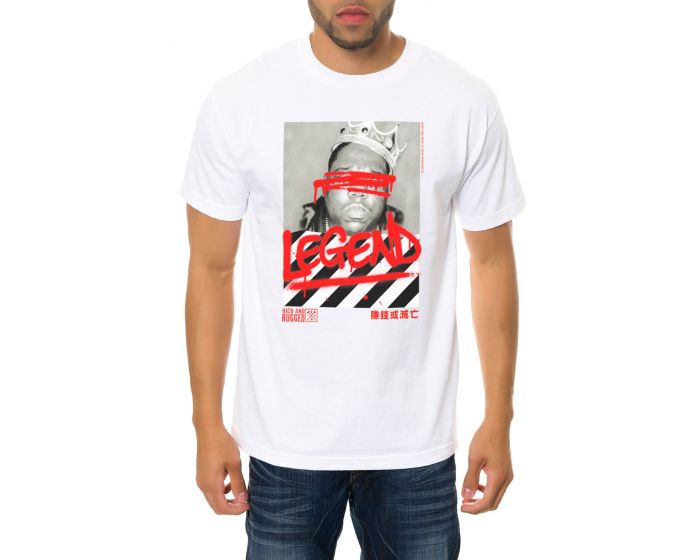 RICH & RUGGED The Big Legend Tee in White SV-LEGEND-TEE-WHT - PLNDR