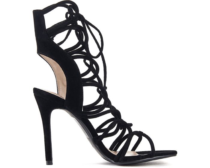 SHOE REPUBLIC Keywest Strappy High Heels keywest/black - PLNDR