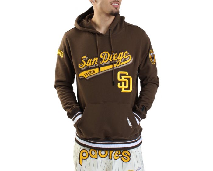 PRO STANDARD San Diego Padres Script Hoodie LSP5314424-BRN - Karmaloop