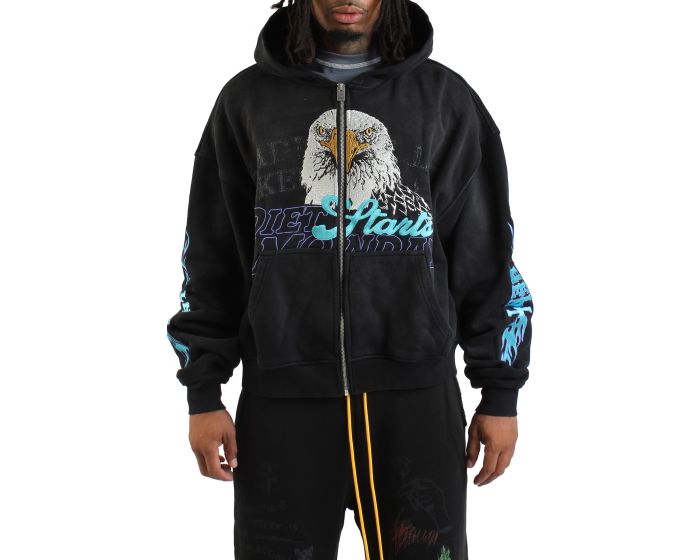 DIET STARTS MONDAY Hell Bent Full Zip Sweatshirt DSM-FA25-016