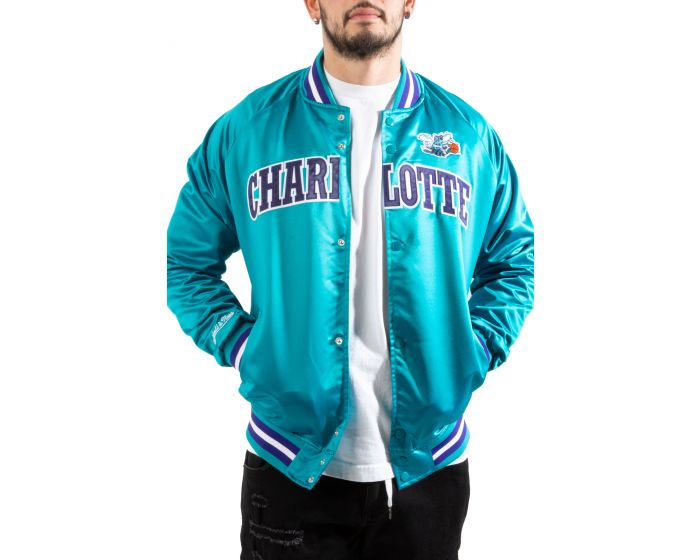 Primetime Lw Satin Jacket Charlotte Hornets - Shop Mitchell & Ness  Outerwear and Jackets Mitchell & Ness Nostalgia Co.