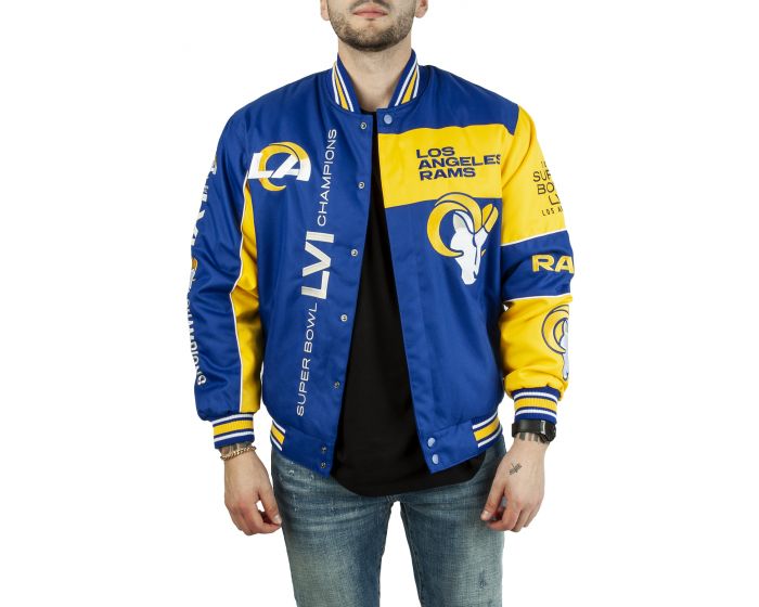 JH DESIGN LA Rams Championship Racing Jacket RMSP03SBI2