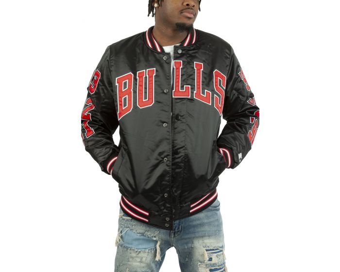 Starter Mens Chicago Bulls Track Jacket Sweatshirt