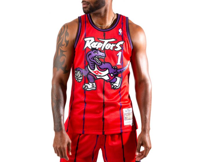 Mitchell and Ness Kids' Toronto Raptors Tracy McGrady #1 Swingman Home  Jersey