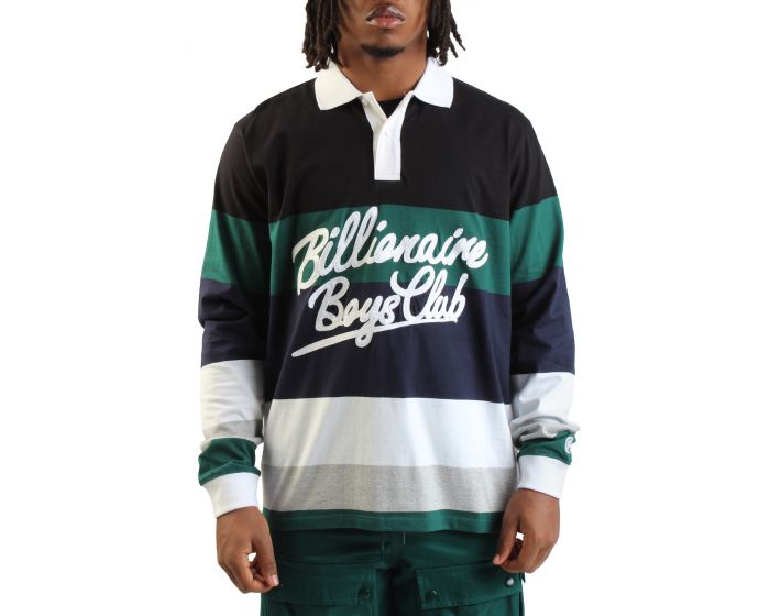 BILLIONAIRE BOYS CLUB Rugby Jersey Knit 851-8308-BLK - Karmaloop