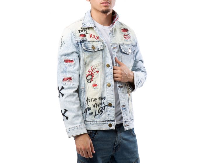 MAISON NOIR Judgment Day Denim Jacket MNA1-013 - Karmaloop