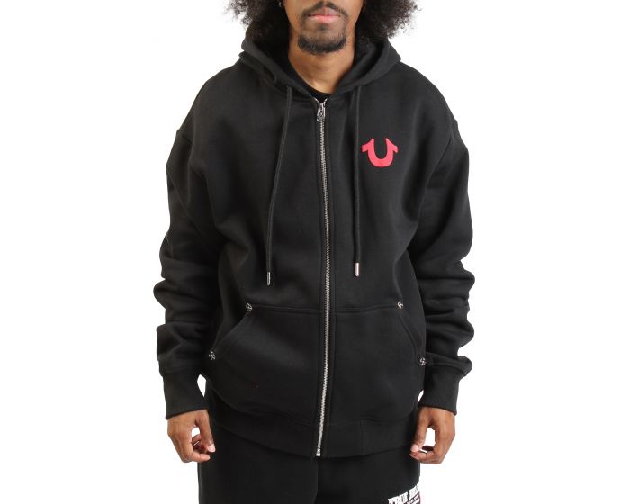TRUE RELIGION World Tour Zip-Up Hoodie 109878-1001 - Karmaloop