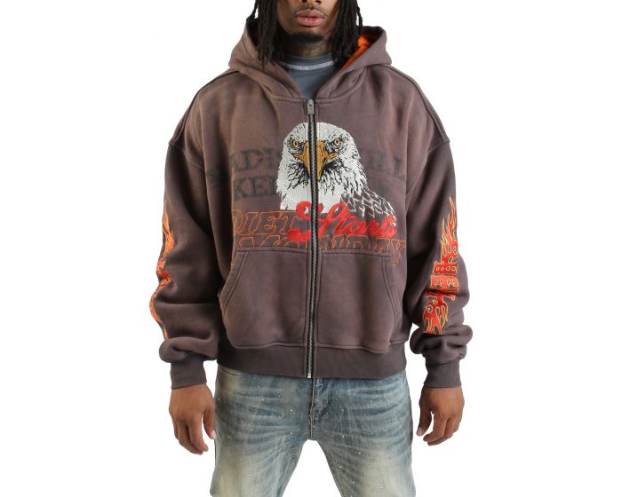 DIET STARTS MONDAY Hell Bent Full Zip Sweatshirt DSM-FA25-015