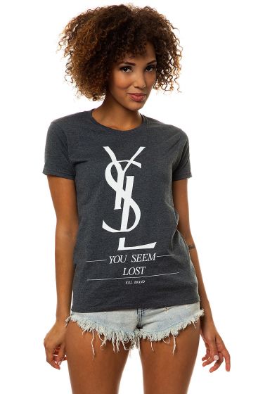 The PLNDR Exclusive You Seem Lost Tee in Dark Heather