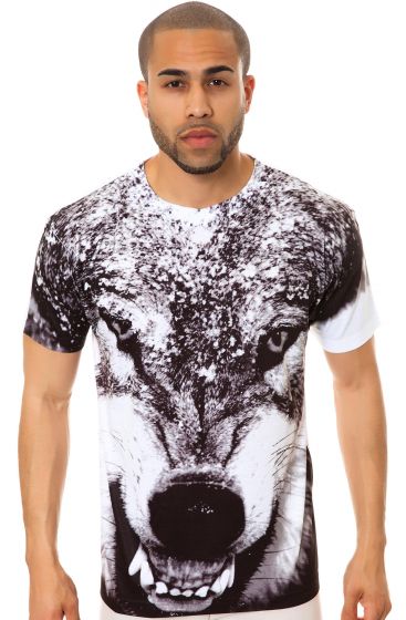 The Deathly Wolf Tee in White