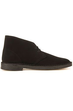 The Clarks Suede Desert Boots in Black