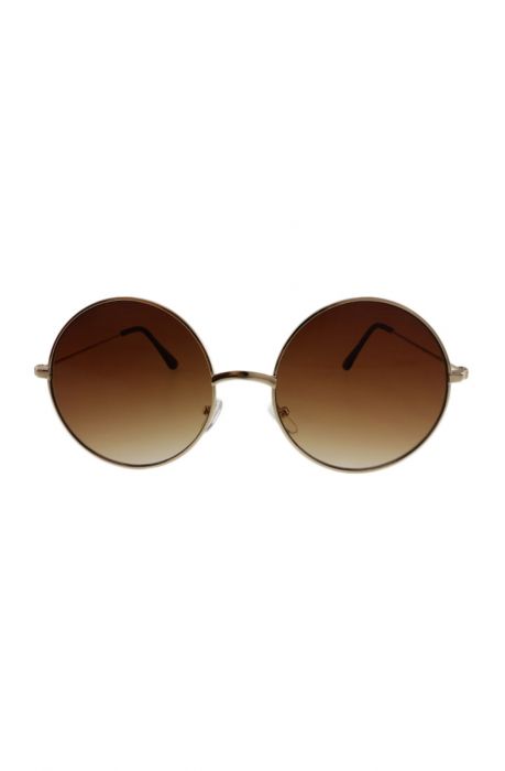 The Enzo Sunglasses in Gold and Brown