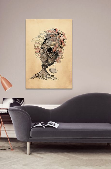 The Breath By Nicebleed Gallery Wrapped Canvas Print 40 x 26 in Multi