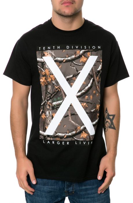 The Larger Living Camouflage Tee in Black