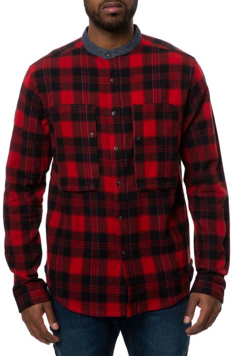 The Lancaster LS Workshirt in Red