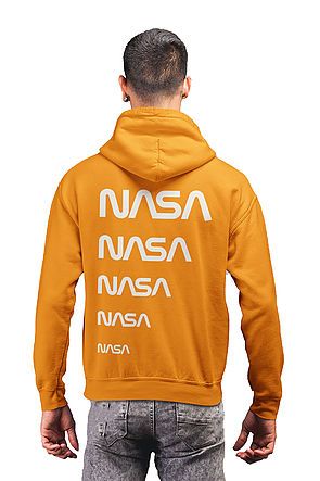 nasa orange sweatshirt