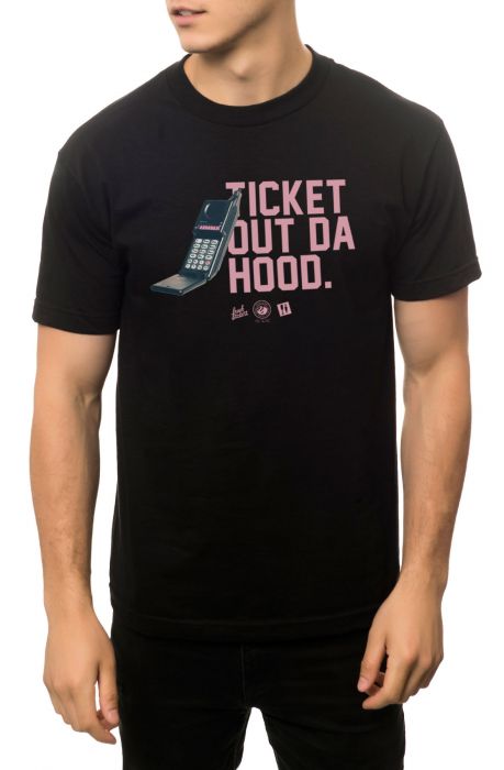 The Ticket Out Tee in Black