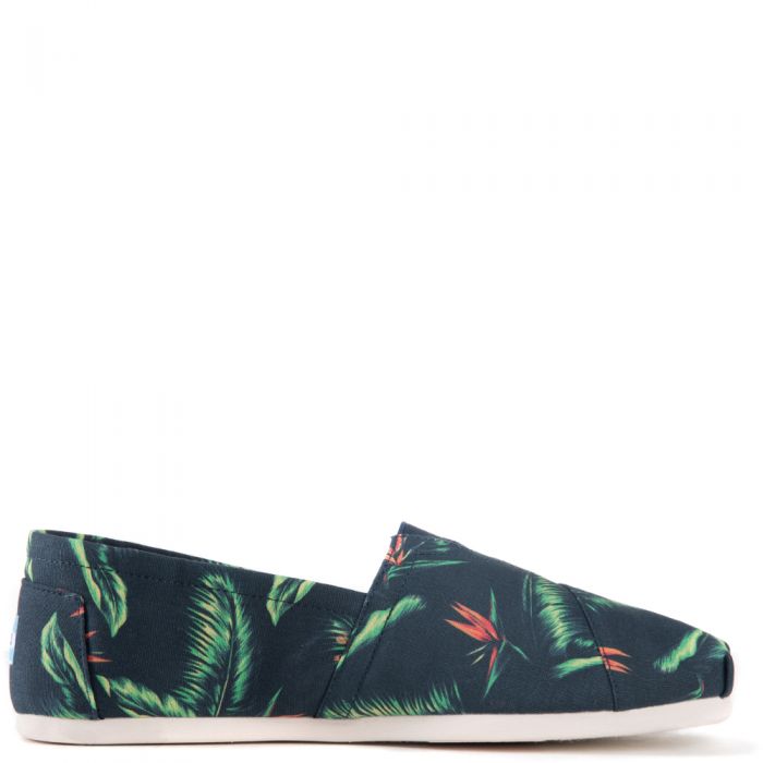 Toms for Men: Classic Navy Canvas Birds of Paradise Flats