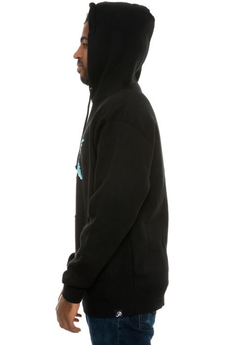 The Signal Pullover Hoodie in Black