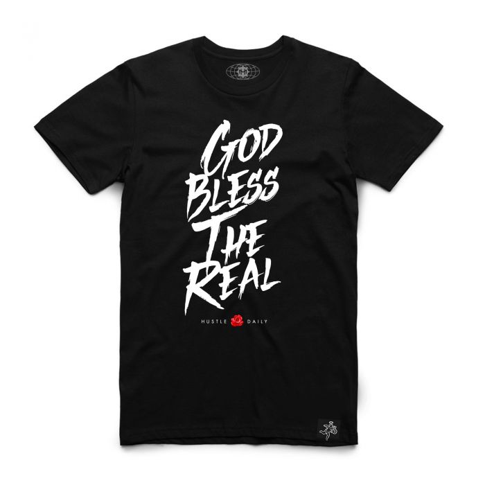HASTA MUERTE God Bless The Real HM-GODBLESSTHEREAL-TEE-BLK - Karmaloop