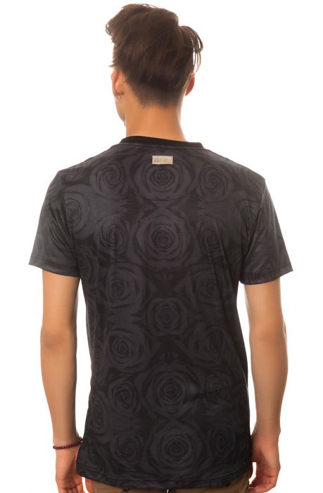 The Rose Pocket Tee in Black Black