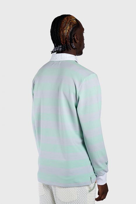 The Hideout Clothing Racket Club Rugby Polo THC-RA-SP-PASTELGREEN - Karmaloop