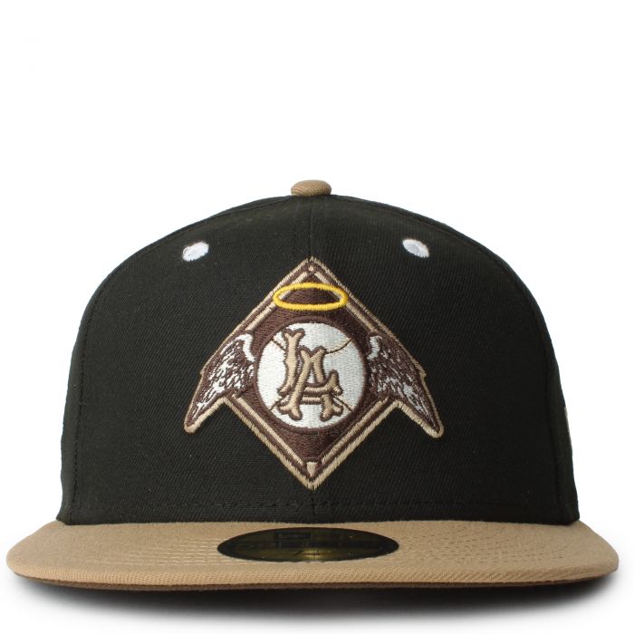 New Era Los Angeles Angels Black 59FIFTY Fitted Hat