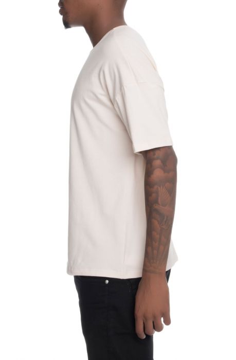The Drop Shoulder Box Fit French Terry Tee in Off White