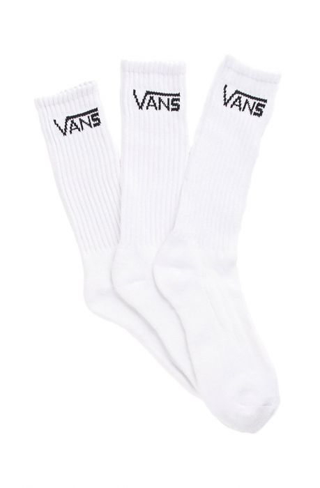 The Classic Crew 3pk Socks in White (Size 9.5-13)