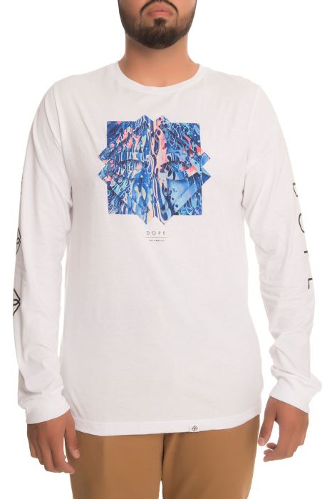 The Trippy LS Tee in White White