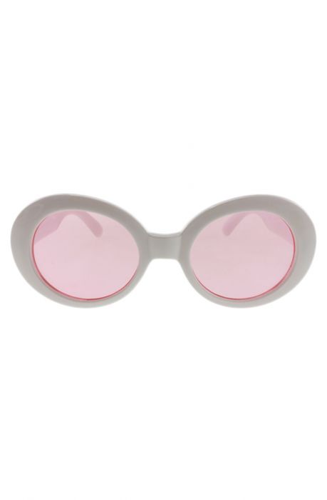 The Kurt Sunglasses in White and Pink
