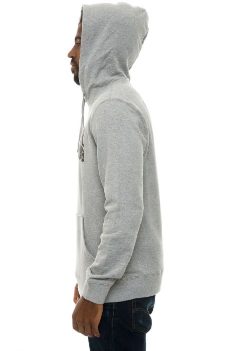 The Arch Logo Pullover Hoodie in Heather Gray