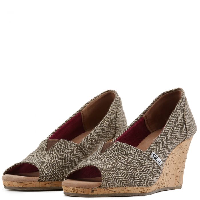 TOMS Toms Wedges 010044B12 BRMHR Karmaloop