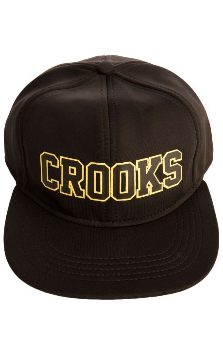 The Crooks Armada Snapback Hat in Black