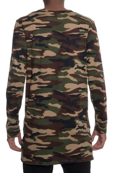 The Packs LS Elongated Thermal Tee in Camo Camo