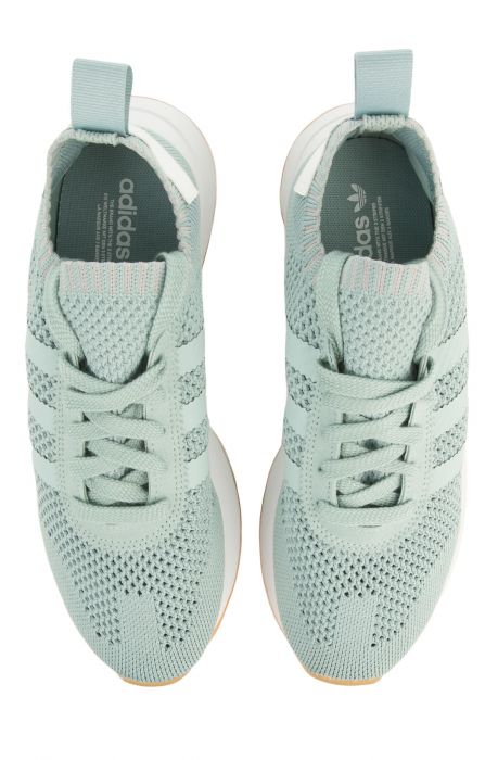 The Women's FLB Primeknit in Tactile Green and White