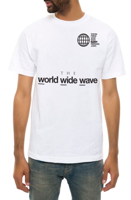 The World Wide Wave Tee in White
