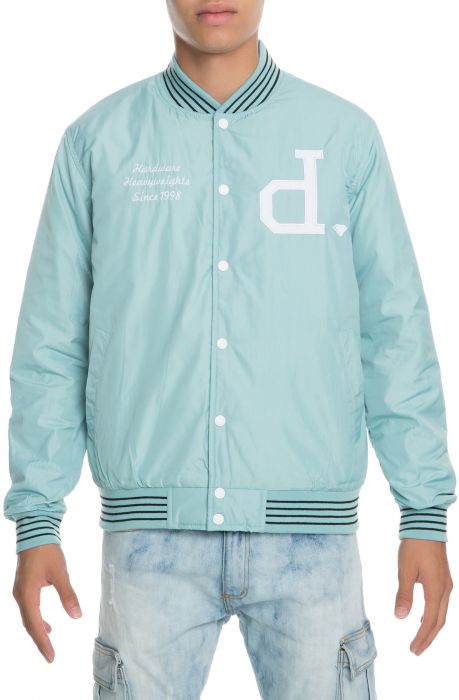 The UN POLO Varsity Jacket in Tiffany