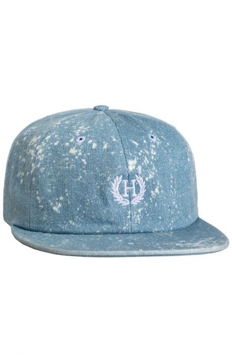 The Bleached Denim Crest 6 Panel in Overbleached