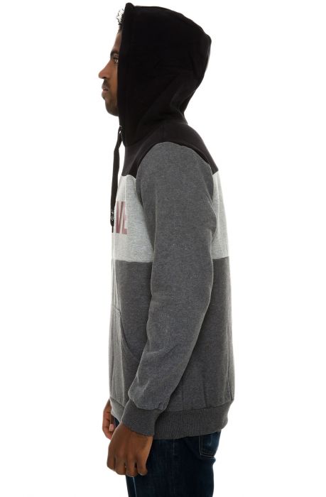 The Squad Pullover Hoodie in Charcoal & Black