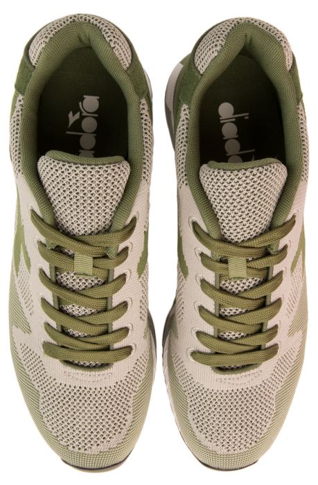 The Diadora V7000 Weave Sneakers in Green Olivina