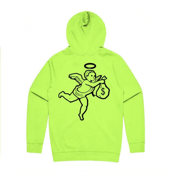 safety yellow hooded sweatshirts