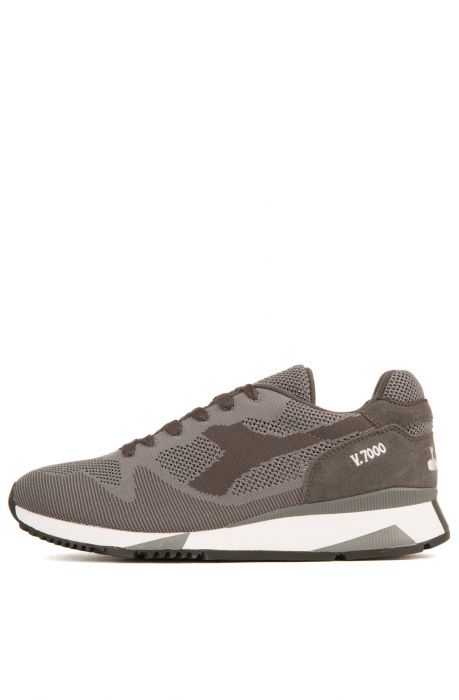 The Diadora V7000 Weave Sneakers in Steel Gray