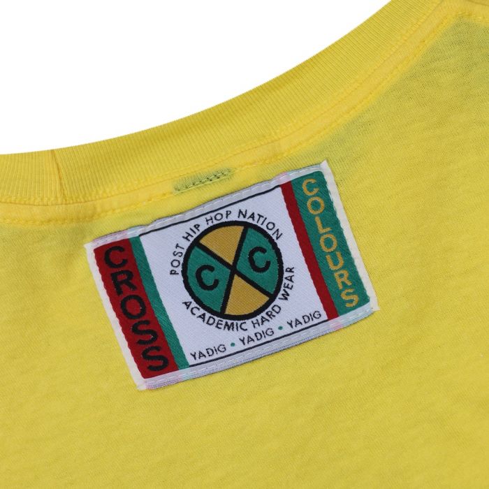 Cross Colours Flag Logo T-Shirt - Yellow